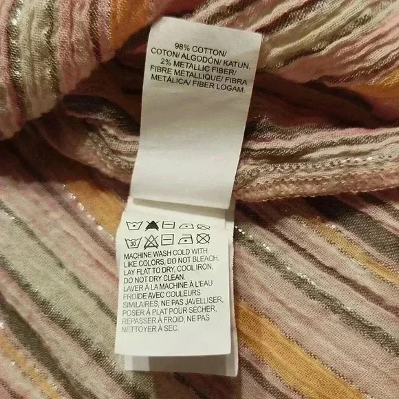 Lucky Brand Striped Off Shoulder Top - Picture 8 of 9